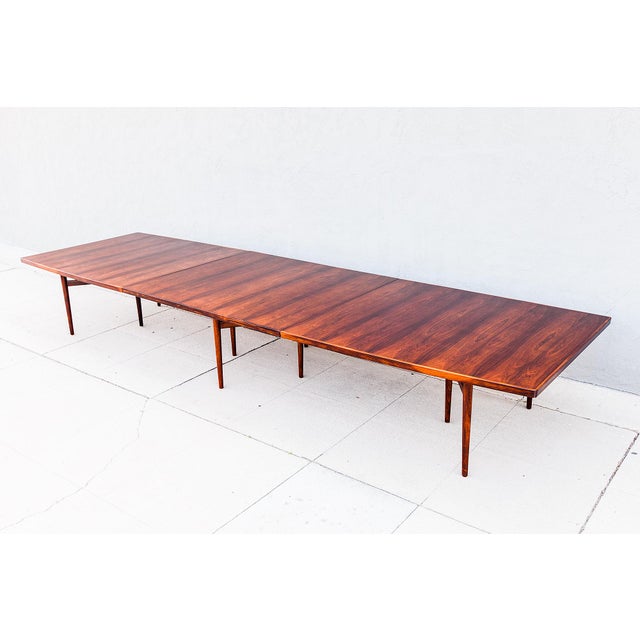 Sibast Furniture Mid Century Danish Rosewood Conference Table by Arne Vodder for Sibast, C1960s For Sale - Image 4 of 16