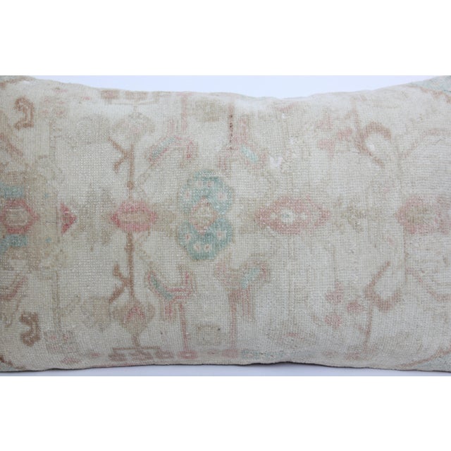Art Deco Handcrafted Vintage Tribal Rug Lumbar Cushion -18'' X 30'' For Sale - Image 3 of 6
