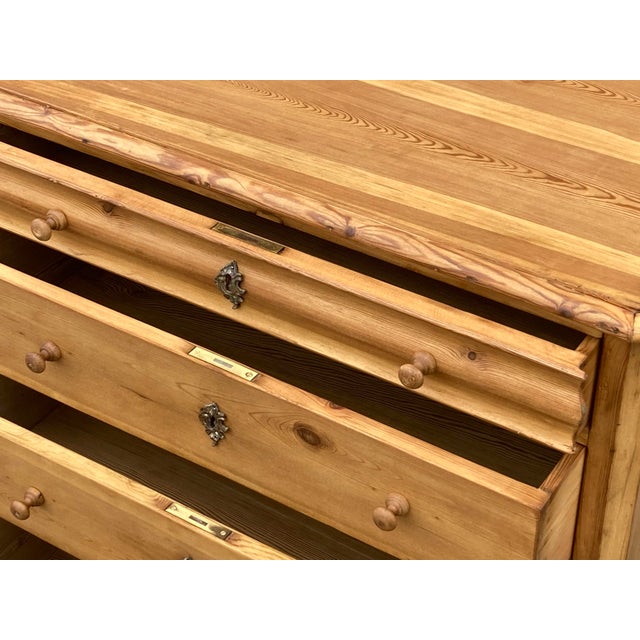 Pine Chest of Four Drawers For Sale - Image 12 of 14