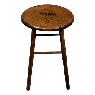 Prodent Toothpaste Promotional Wooden Stool, 1930s For Sale