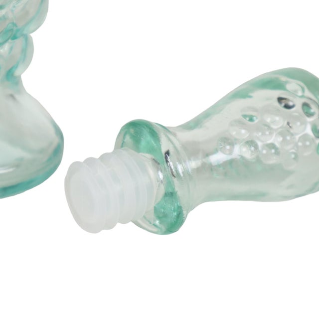 Vetreria Etrusca Italian Grape Cluster and Cat Wine Carafe, 1960s, Set of 2 For Sale - Image 9 of 16