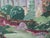 Vintage English Cotswolds Cottage Impressionist Painting Framed For Sale In Charlotte - Image 6 of 13