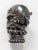 19th Century Victorian Silverplate Memento Mori Skull Form Vesta Case Box For Sale - Image 10 of 12