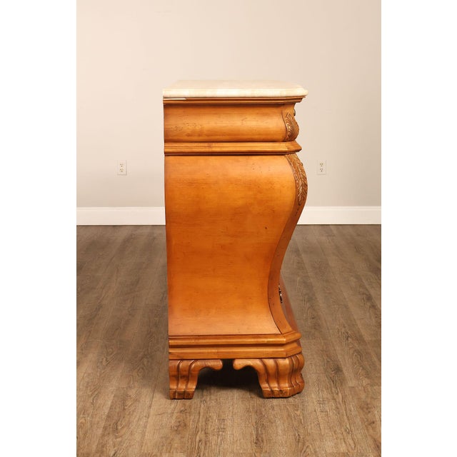 Century Furniture French Style Bombe Chest With Marble Top For Sale - Image 14 of 18