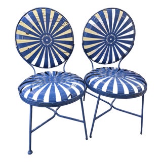 1930s Blue Pillow Chairs For Sale