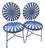 1930s Blue Pillow Chairs For Sale