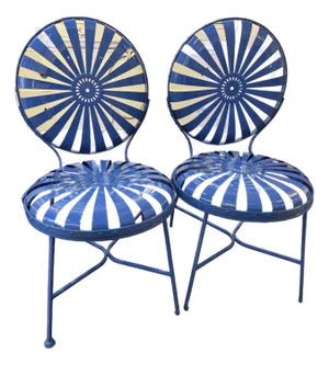 1930s Blue Pillow Chairs