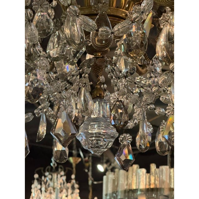 Transparent 19th Century French Gilt Bronze and Crystal Chandelier For Sale - Image 8 of 10