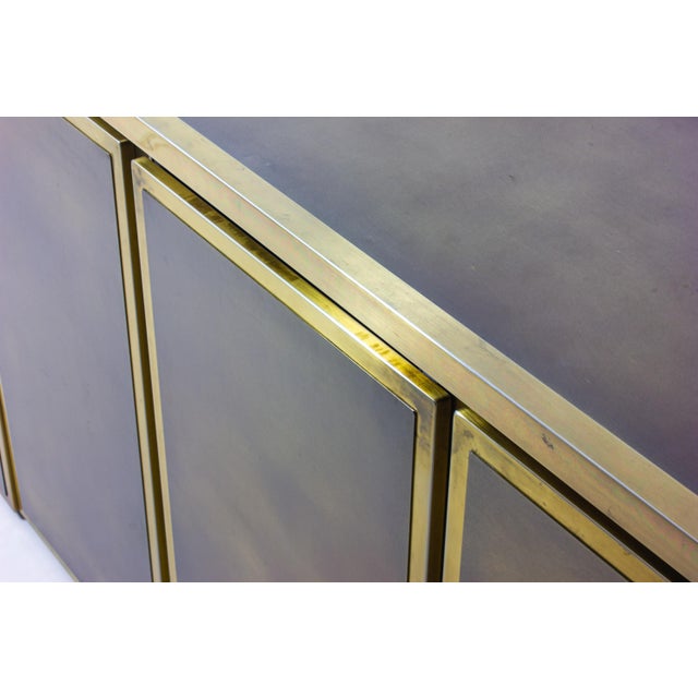 Vintage Sideboard in Brushed Brass from Belgo Chrom, 1970s For Sale - Image 14 of 18