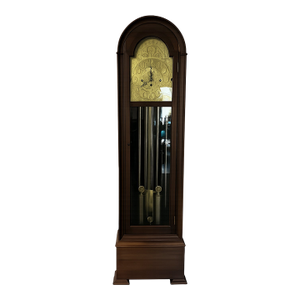 1915 Herschede Hall Walnut Grandfather Tall Clock 5 Chimes