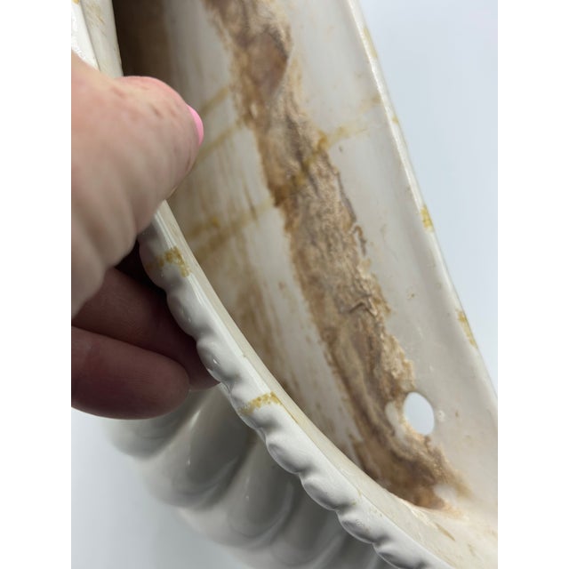 Vintage Ceramic Italian Wall Pocket For Sale - Image 4 of 6