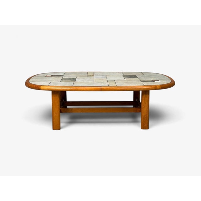 Gangso Møbler, Danish Modern, Coffee Table, Teak, Mosaic Tile, Denmark, 1970s For Sale - Image 4 of 11