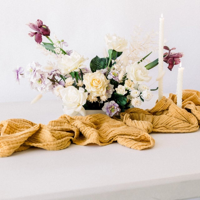 Soft, gauzy, and luxuriously long, our Organic Cotton Table Runner elevates your tabletop with effortless layering. Made...