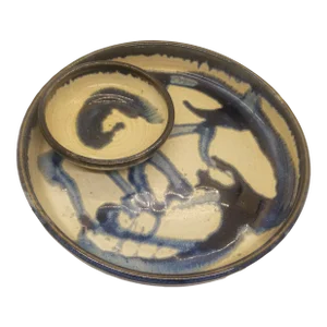 Vintage Alatoria Hand Thrown Serving Dish Pottery