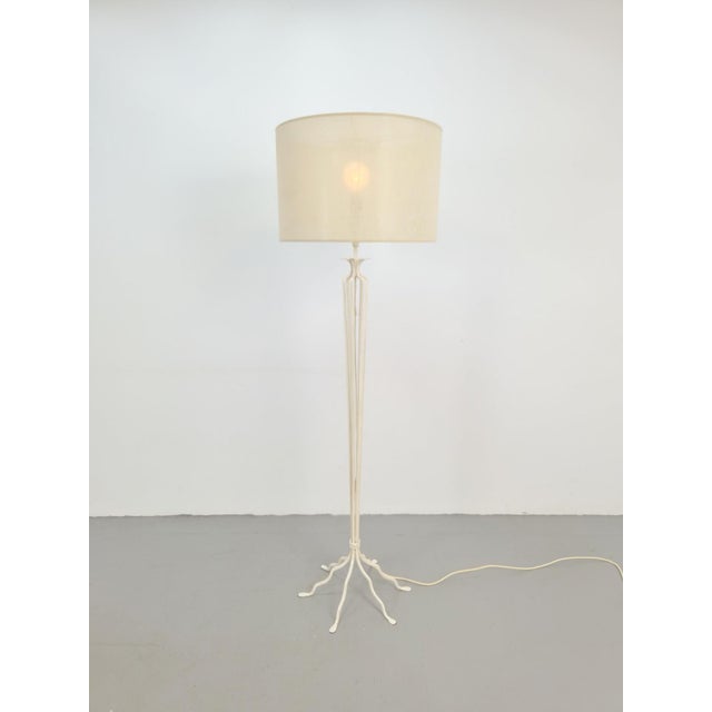 20th Century French Wrought Iron Floor Lamp, 1930 For Sale - Image 6 of 9