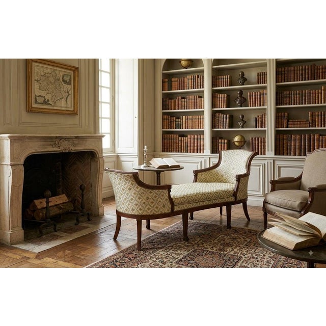 An early 19th Century French Louis XVI style duchesse en bateau, or chaise longue by master furniture maker Pierre Pillot...