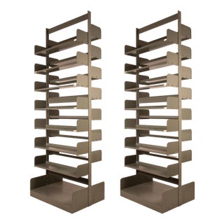 Large Congress Bookcases by Lips Vago for Leon Phillips, 1960s, Set of 2 For Sale