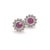 Diamond Ruby Stud Earrings 14 Karat White Gold 1.87 TCW Certified For Sale - Image 13 of 18