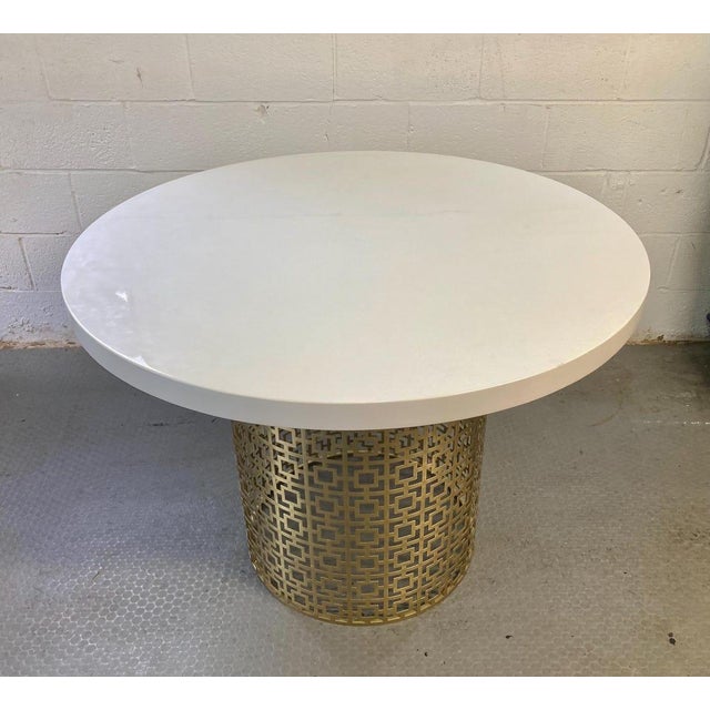Jonathan Adler Jonathan Adler 44" Round Regency Dining Table For Sale - Image 4 of 7