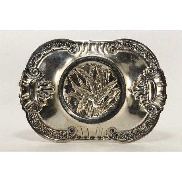 C. 1880's James W. Tuffts Boston Quadruple Plate Bread Tray Platter Dish 4314 For Sale - Image 10 of 18
