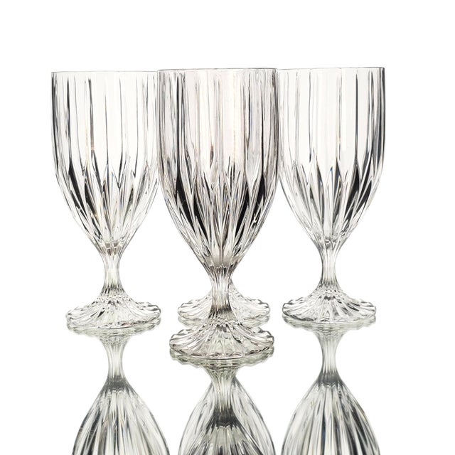 Mikasa Late 20th Century Mikasa Park Lane Crystal Iced Tea Water Goblets, Set of 4 For Sale - Image 4 of 10