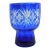 Blue Cut to Clear Vase or Bowl For Sale