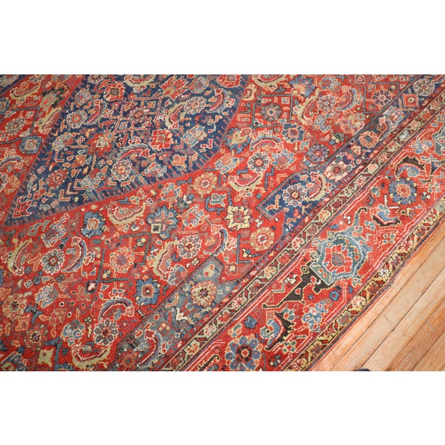 Early 20th Century Zabihi Collection Red Blue Persian Corridor Rug For Sale - Image 5 of 12