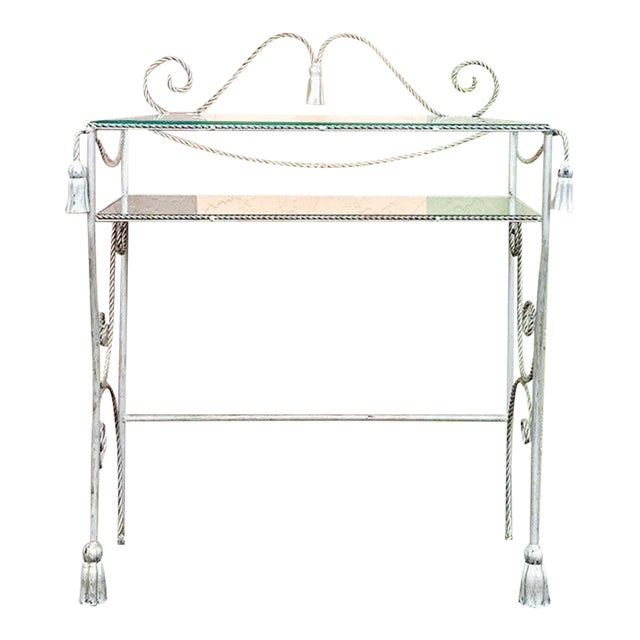 Mid 20th Century Palm Beach Regency Chic Regency Tassel Vanity For Sale