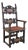 17th Century Renaissance Handcarved Nutwood Armchair, Austria For Sale