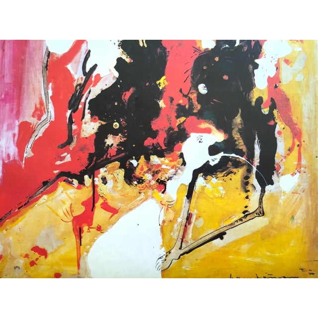 Hans Hofmann Vintage 1976 1st Edtn Mid Century Modern Abstract Expressionist Framed Lithograph Print " Effervescence " 1944 For Sale In Kansas City - Image 6 of 13