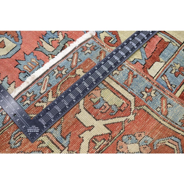 Textile Late 19th Century Persian Serapi Rug, 08'08 X 12'03 For Sale - Image 7 of 11