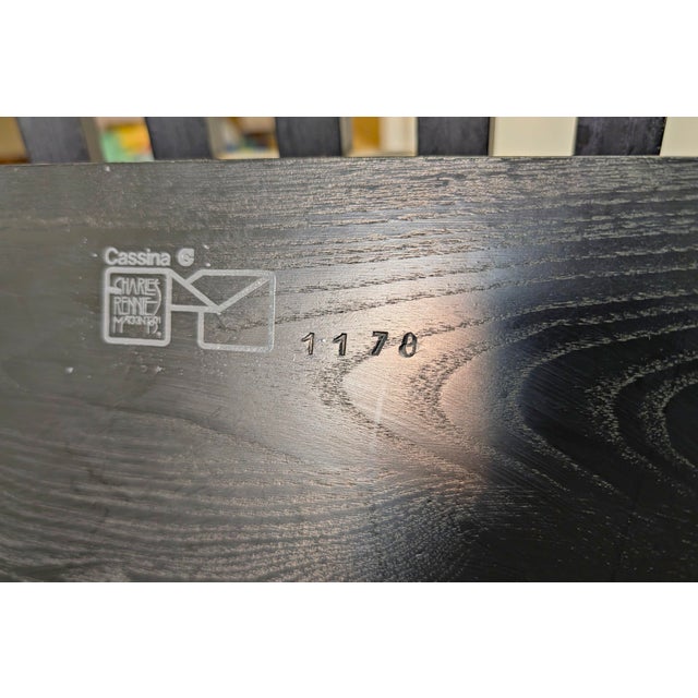 Wood Charles Rennie Mackintosh Vintage 312 Willow Throne Chair by Cassina (2 Chairs Available) For Sale - Image 7 of 8