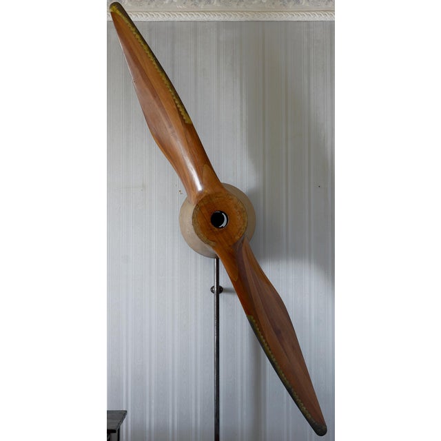 1920s Hydroplane Wooden Propeller from Caproni, Italy, 1930s For Sale - Image 5 of 10