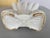 Ceramic Mid 20th Century Art Deco Speckled Cream Gladiolus Vase For Sale - Image 7 of 7