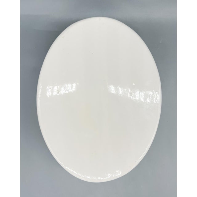 Ceramic Vintage White Ceramic Harvest Vegetable Tureen / Baking / Serving Dish With Sculptural Lid – French Country / Cottagecore For Sale - Image 7 of 16