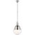 Bernard 14" Pendant in Polished Nickel with White Glass Designer: Amber Lewis Fixture Height: 23.5" Min. Custom Height:...