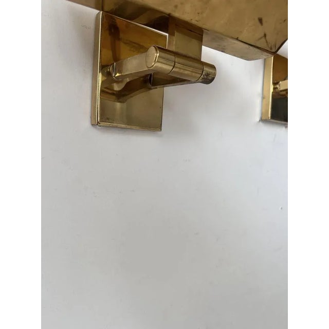 1970s Vintage Adjustable Brass Sconces, Italy, 1970s, Set of 2 For Sale - Image 5 of 9