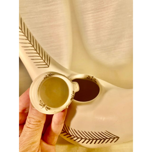 1980s Emilia Castillo Ceramic & Sterling Silver Bird Teapot For Sale In Chicago - Image 6 of 12