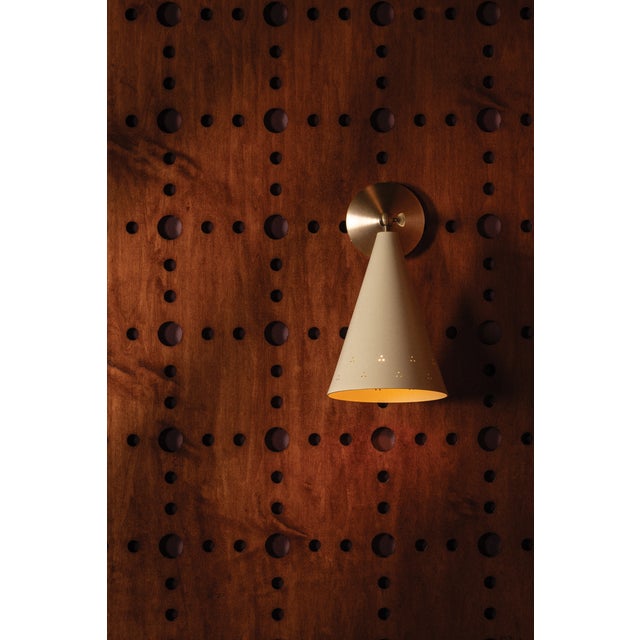Hudson Valley Lighting Pawley 7 in. 1 Light Wall Sconce in Historic Bronze and Soft Sand Finish For Sale - Image 11 of 11