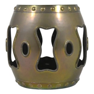 Brass Chinese Garden Stool/ Table For Sale