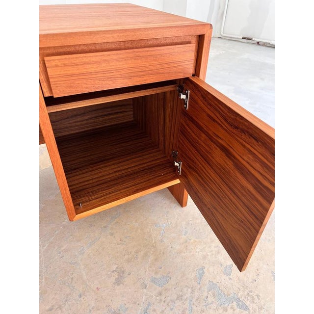Teak Desk with Extra Laptop Compartment, Denmark For Sale - Image 9 of 11