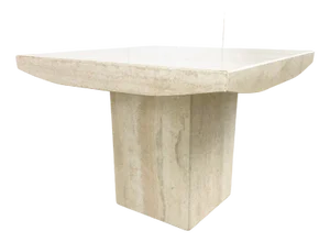 Vintage Travertine Coffee Table, 1970s