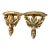 Mid 20th Century Italian Giltwood Wall Bracket Shelves - A Pair For Sale