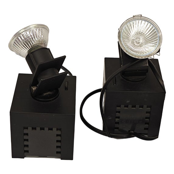 Postmodern Spot Licht Osram 42311 Cube in Black, Set of 2 For Sale
