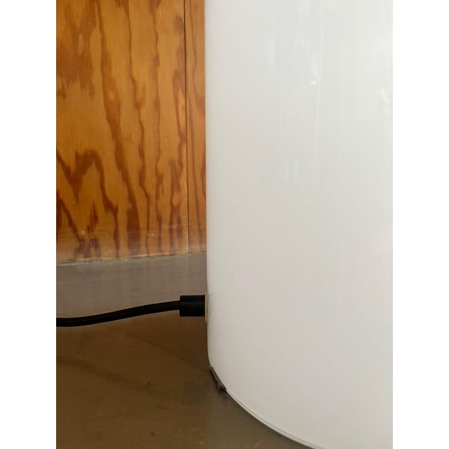 Table Lamp in Milky Glass and Black Painted Metal, 1970 For Sale - Image 13 of 15