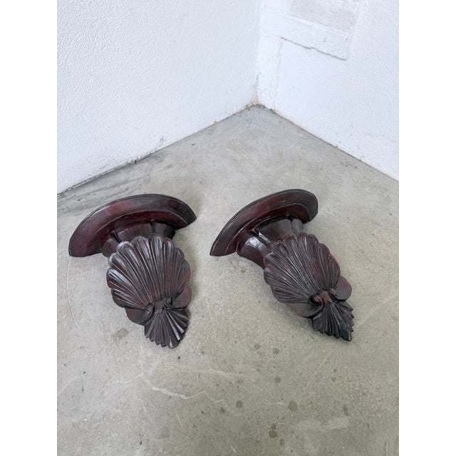 Italian Carved Wall Brackets, 1940s, Set of 2 For Sale - Image 18 of 18