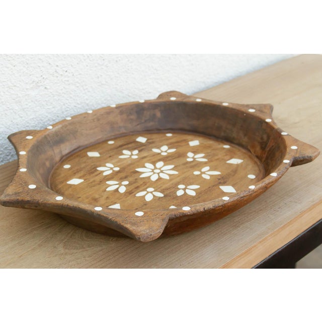 Vintage Inlay Style Painted Bowl For Sale In Los Angeles - Image 6 of 8