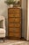Vintage Campaign-Style Six-Drawer Lingerie Chest With Brass Accents For Sale - Image 11 of 12