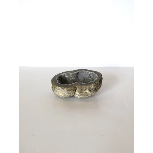 Early 20th Century Natural Grey Quartz Agate Geode Object or Paperweight For Sale - Image 5 of 6