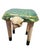 Jonathan Adler Hand Painted Wood Carved Whimsical Standing Turtle Shell Plant Stand Side Drink Table For Sale - Image 4 of 9